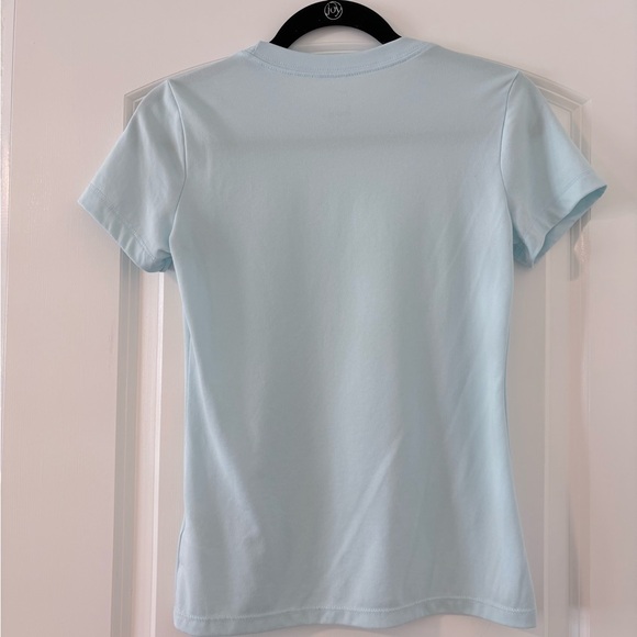 Nike Women's Sky Blue Short Sleeve Tee - Picture 2 of 4